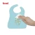 Import Fscool New Upgrades 4 Levels Adjustment Washable Soft Buttons Collapsible Waterproof Silicone Baby Bibs from China