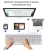Full slim portable standard abs 109 KEYS US KOREAN GERMANY Bluetooth wireless keyboard for imac