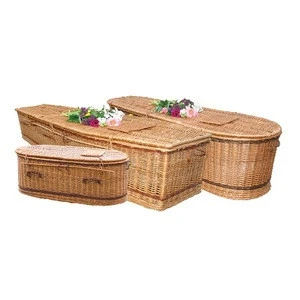 funeral supply Environmentally willow coffin casket