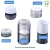 Import Fuyun MOQ 1pcs Fashion skin care face cream use empty 30g airless acrylic jar from China