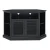 Import Fuzhou wood furniture morden MDF corner TV stand console black finish from China