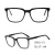 Import G3011 wholesale square wood print acetate optical frames from China