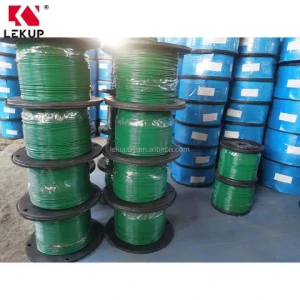 Galvanized Steel Cable Rope PVC Coated Steel Wire Cable Vinyl Coated Aircraft Cables 1/8"-3/16" 7x7 / 7x19 Wire Rope