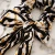 Import Girl Hair Ribbon Elastic Polyester Long Ponytail Zebra Print Hair Tie Super Scrunchie Leapord from China