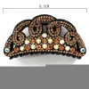 Glitter Wedding Hair Jewelry Full Rhinestone Acetate Jaw Clip Crystal Tortoise Shell Hair Claw Clips For Women