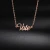 Import Gold Plated Stainless Steel American President Voting Michelle Letter vote Necklace from China