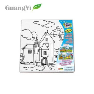 Good price of professional simple drawing house diy kids painting set