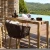 Import Good price outdoor patio bistro bar set wooden table rope bar chair from China