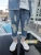 Import Good quality child pants wholesale no brand scrap jeans pants name girls fashion new model girls ripped jeans from China