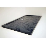 Green marble bathroom shower tray