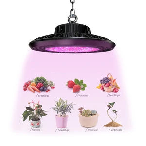 Greenhouse Hydroponic White IR UV SMD 3030 240 Watt 460nm Blue 630nm Red UFO Full Spectrum Led Grow Light For Commercial Plant