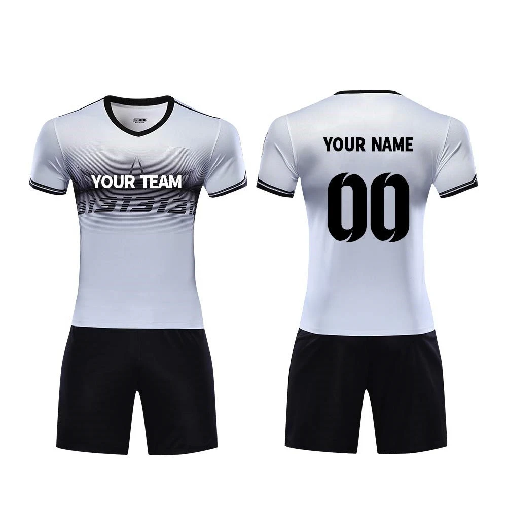 Grey football uniform Grey soccer uniform