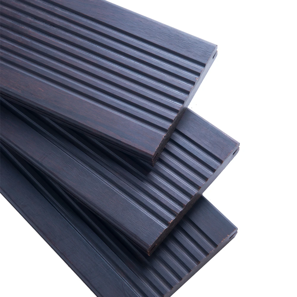 Grey Waterproof Outdoor Composite Decking Solid 20mm Bamboo Flooring Deck