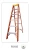 Import GS EN131 Approved Multi Purpose Three Five 3 4 5 6 7 Step Layers Single Side Wide Fiberglass Climbing Step Ladder from China