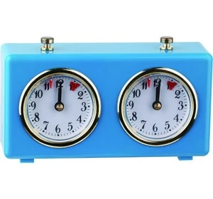 GY-7B-4 Analog Chess Game Clock Timer/Desk&Table Alarm Clock Blue