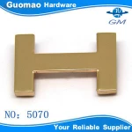 H shaped metal handbag parts and accessories