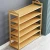 Import Haichuan New style 1 tier 2 tier 3tier bamboo shoe rack medium natural on sale from China factory with low price from China