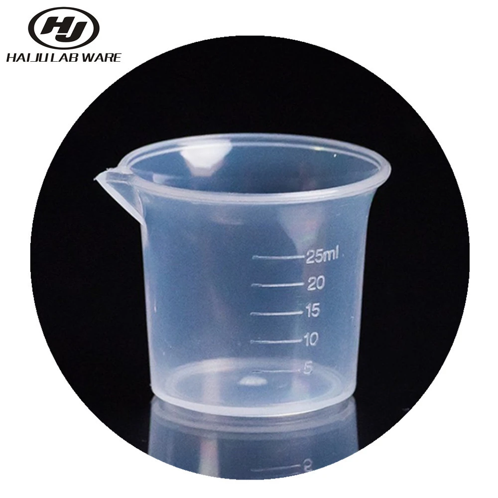 HAIJU LAB Cheap Price Different Capacity  25ml~1000ml Laboratory Graduation Plastic Beaker