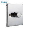 Hailar dimmer switch polished chrome metal 250W 1 gang dimmer