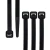 Import Hampool Factory Direct Black Customized Releasable Self-locking Nylon Cable Tie from China