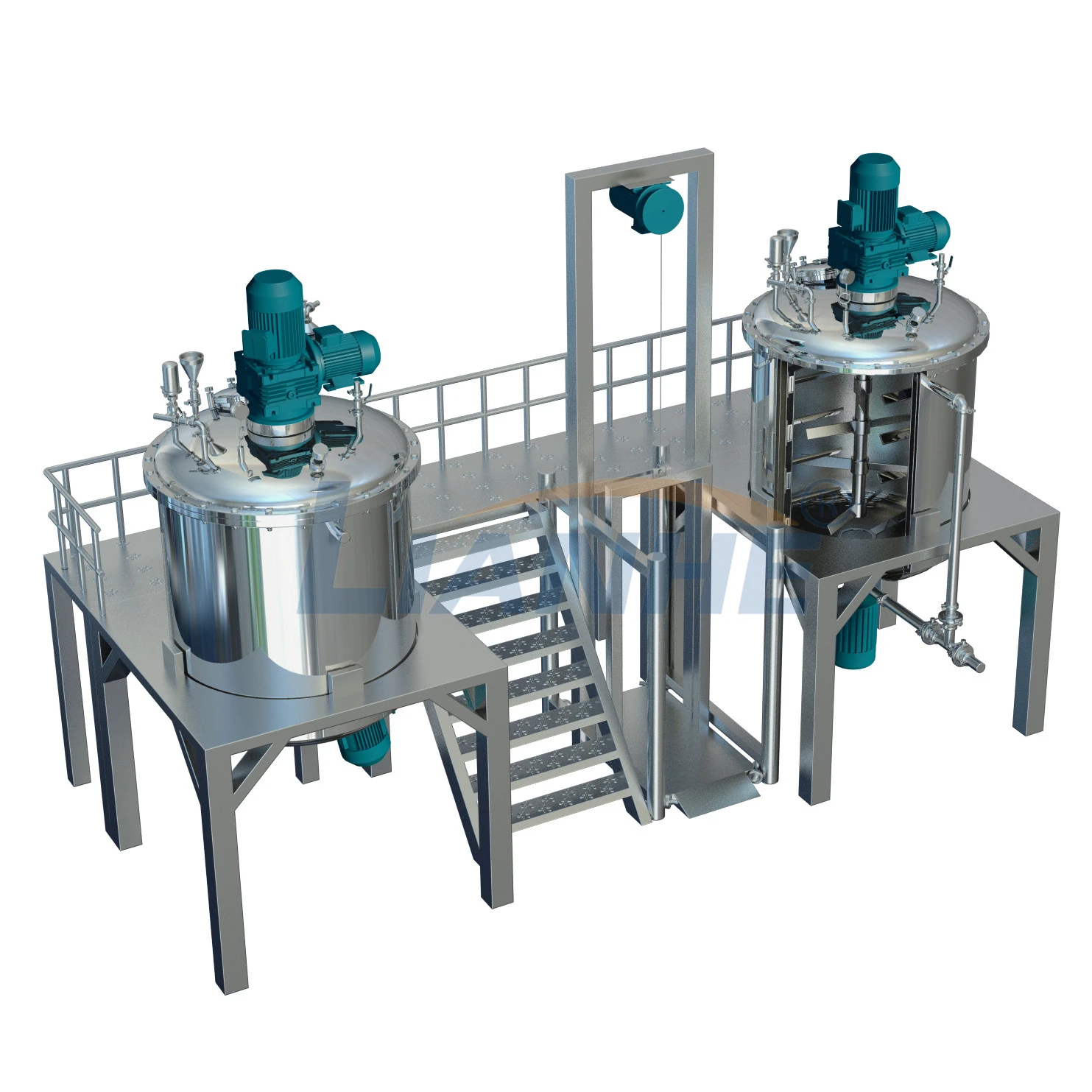 Hand Sanitizer Manufacturing Plant Gel Production Line Mixing Machines