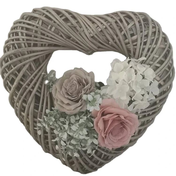 Heart Shaped Wicker Home Decoration Large And Small Size Home Decorations hanging on the walls