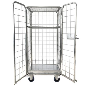 Heavy Duty High Quality Wire Rolling Storage Cage Systems