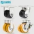 Import Heavy duty industrial 10x3&quot; yellow color twin iron caster wheel with brake from China