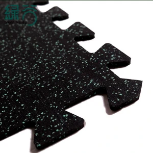 High Density Shockproof Interlocking Ruber mat non-toxic gym rubber floor Composite Rubber mat
