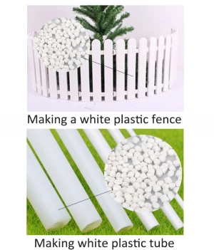 High Dispersity Eco PE  PP Plastic Material White Masterbatch Pellets