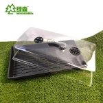 High Dome Seed Propagator Horticulture Germination Seedling Seed Starter Tray With Humidity Dome seed trays kit with lid