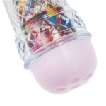 high duty Plastic Ice Cream Scoops w/sprinkle dispenser dessert topper server decorator,food grade safety for ice cream shop