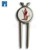 High end quality custom fork design golf with golf ball marker golf repair tool