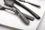 high grade royal flatware set square handle design tableware stone polish black cutlery black knife fork spoon set