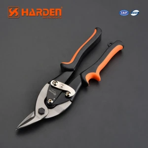 High Hardness Durable Chrome Vanadium Left Cut Aviation Tin Snips For Cutting Steel Sheet