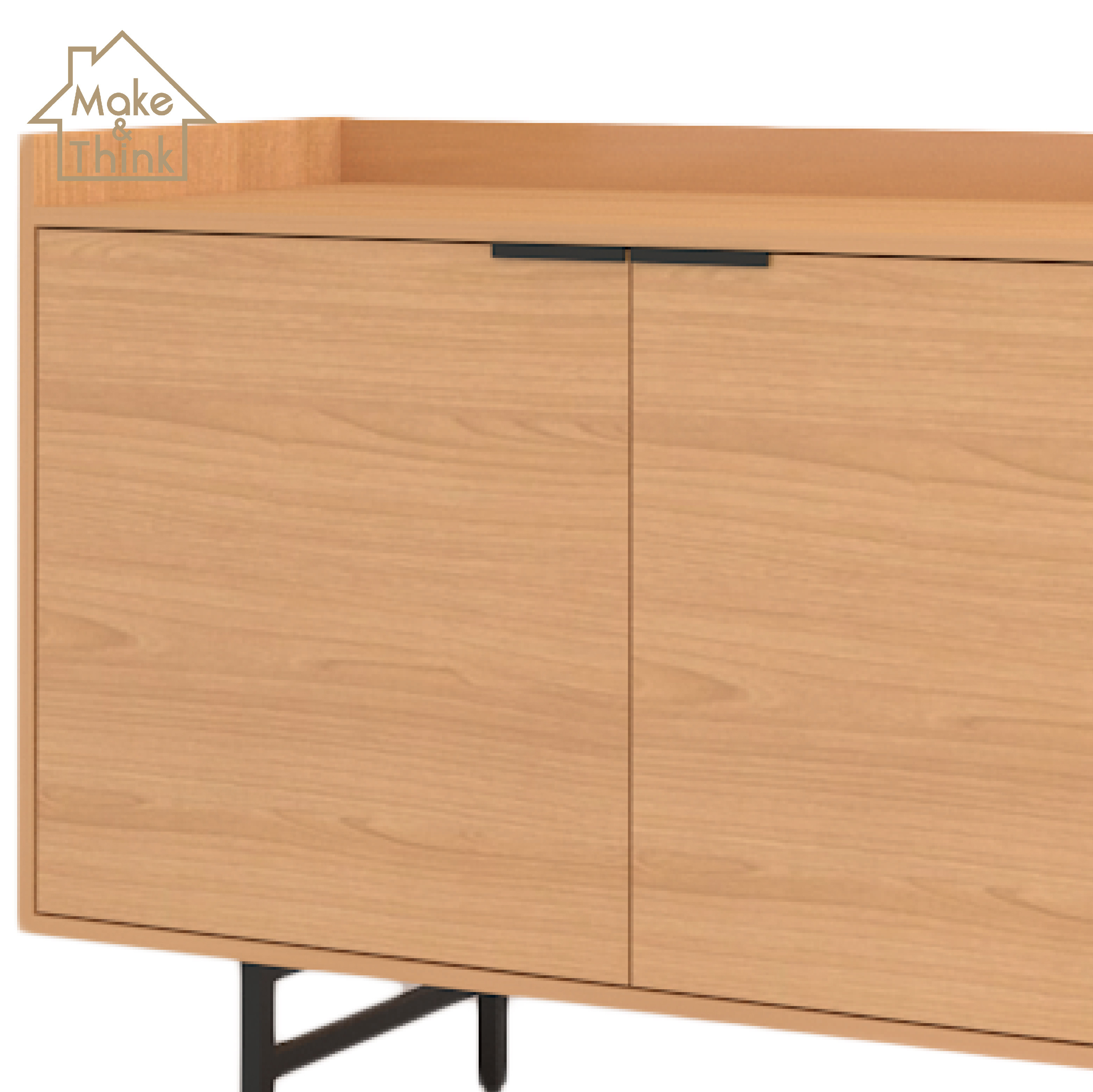 Buy High Legged Solid Wood Oak Dining Sideboards And Buffet Cabinet ...