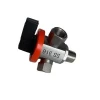 High precision 316 stainless steel three way ball valve for the opening and closing of a gas path