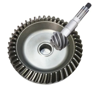 high precision forged helical pinion spiral bevel gear