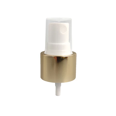 High quality 24/410 aluminum plastic spray pump top fine mist sprayer with cover for plastic bottle