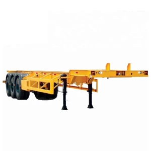 High Quality 3 Axles 40 ft Container Trailer transport chassis Tractor skeleton semi-trailer for sale