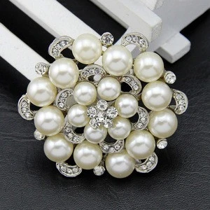 High quality china wholesale handmade pearl bulk korean brooch