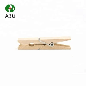 High Quality Clothes Hanging Natural Wooden Clips Pegs