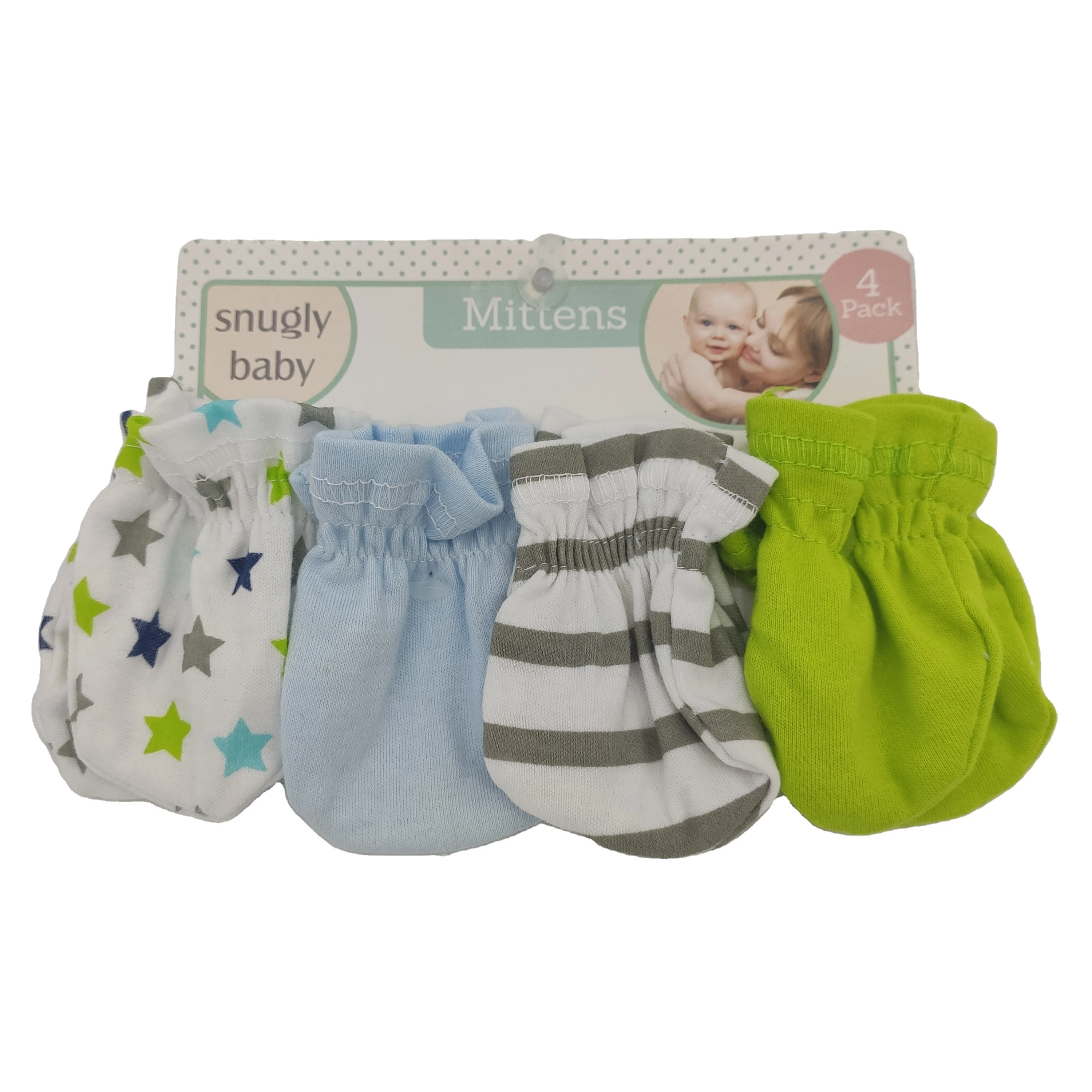 High Quality Durable Using Various Knitted 100%cotton Infant Newborn Soft  mitten