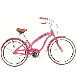 High quality factory direct sale pink sdl 26inch daily life relaxation bike carbon steel frame cheap bike