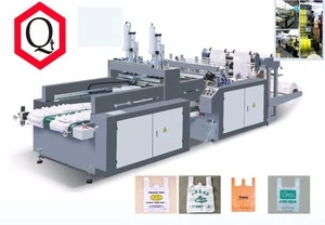 High Quality Full Automatic Vest Rolling shopping Bag making machine