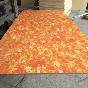 High Quality Melamine Laminated MDF Board With New Hot Selling Design of Fall Leaves