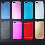 High quality mobile accessories hard pc aluminum metal brush phone case for iphone 7