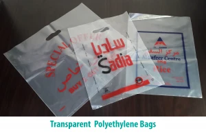 High Quality Polyethylene PE Transparent Plastic Shopping Bag