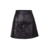 High Quality Real Sheep Skin Leather Skirt/High Waist Genuine Sheepskin Ladies Skirt /Wholesale Leather Skirt with belt