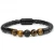 Import High Quality Vintage Sample Natural Stone Jewelry Tiger Eye Mens Leather Beaded Bracelet from China